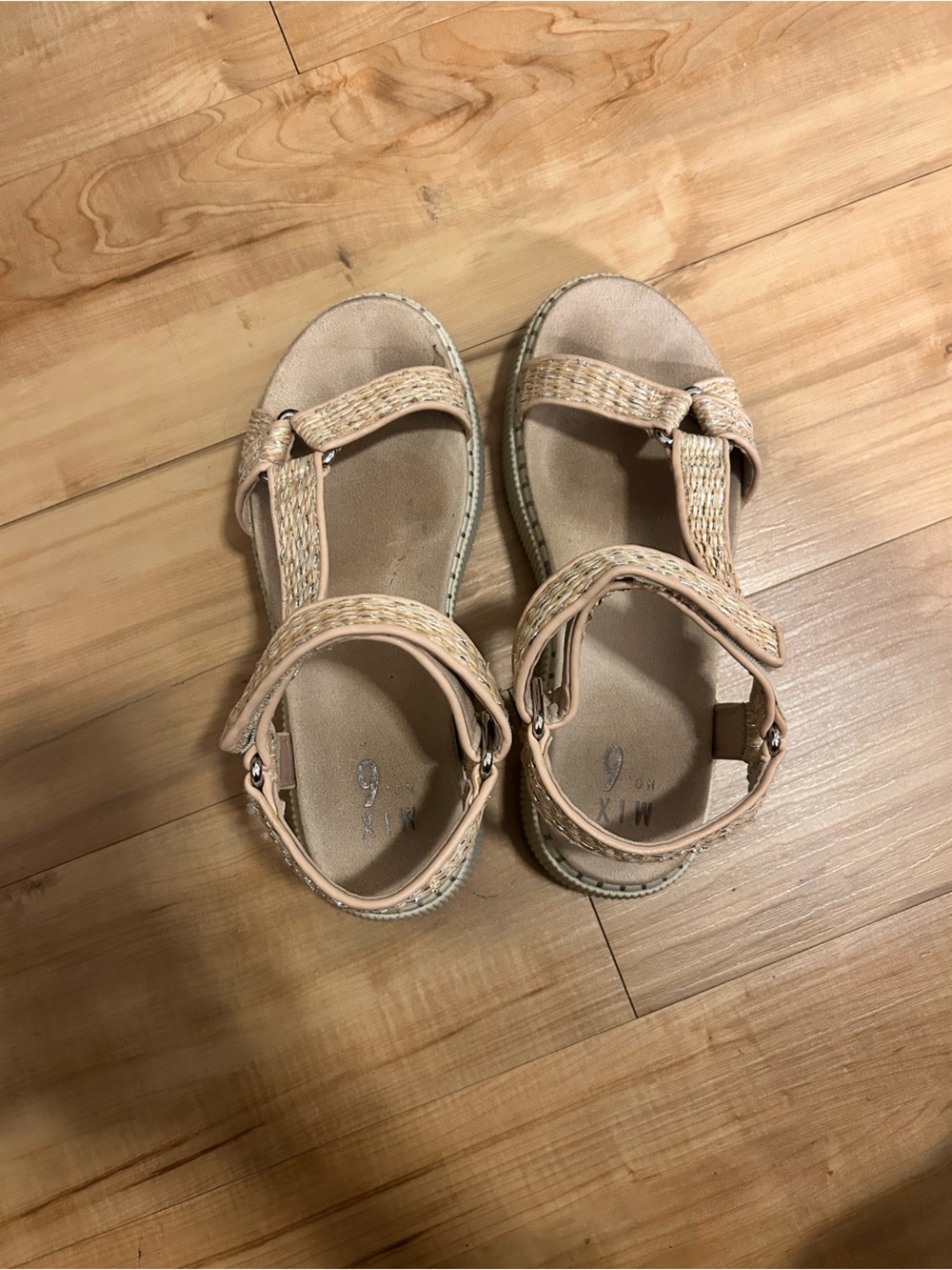 Mix No. 6 Neutral Tan Woven Strap Sandals